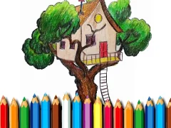 لعبة Tree House Coloring Book على الانترنت