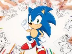 لعبة Sonic Coloring على الانترنت