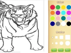 لعبة Tiger Coloring Book على الانترنت