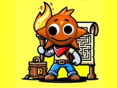 لعبة Sprunki Torches Maze على الانترنت