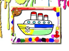 لعبة Boats Coloring Book على الانترنت