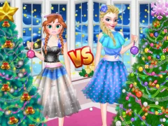 لعبة Ellie VS Annie Christmas Tree على الانترنت