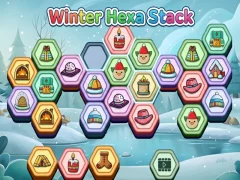 لعبة Winter Hexa Stack على الانترنت