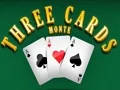 لعبة Three cards monte على الانترنت