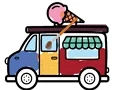 لعبة Ice Cream Trucks Coloring على الانترنت