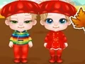 لعبة Cute Twin Fall Time على الانترنت