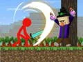 لعبة Stickman vs Craftman على الانترنت
