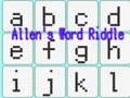 لعبة Allen's Word Riddle على الانترنت
