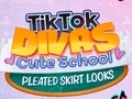 لعبة TikTok Divas Cute School Pleated Skirt Looks على الانترنت