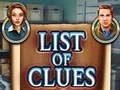 لعبة List of clues على الانترنت