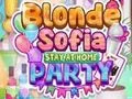 لعبة Blonde Sofia Stay at Home Party على الانترنت