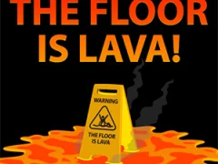 لعبة The Floor is Lava على الانترنت