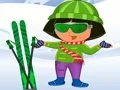لعبة Dora Ski Dress up على الانترنت