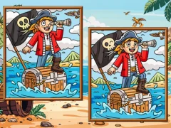 لعبة Pirates Find the Diffs على الانترنت