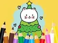 لعبة Coloring Book: Cats And Christmas Tree على الانترنت