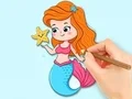 لعبة Coloring Book: Beautiful Mermaid Princess على الانترنت