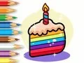 لعبة Coloring Book: Birthday Cake على الانترنت