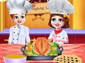 لعبة Chef Twins Thanksgiving Dinner Cooking على الانترنت