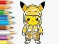 لعبة Coloring Book: Raincoat Pikachu على الانترنت