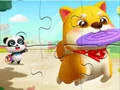 لعبة Jigsaw Puzzle: Little Panda Play With Pet على الانترنت