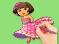 لعبة Coloring Book: Dora Prepare Party على الانترنت