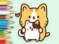لعبة Coloring Book: Hugging Cat على الانترنت