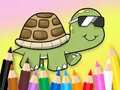 لعبة Coloring Book: Sunglasses Turtle على الانترنت