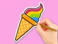 لعبة Coloring Book: Rainbow Ice Cream على الانترنت