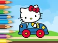 لعبة Coloring Book: Hello Kitty Driving Car على الانترنت