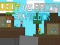 لعبة Obby vs Bacon: MCSkyblock على الانترنت