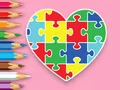 لعبة Coloring Book: Heart Jigsaw على الانترنت