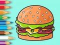 لعبة Coloring Book: Delicious Hamburger على الانترنت