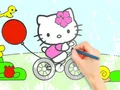 لعبة Coloring Book: Hello Kitty Cycling على الانترنت