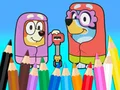 لعبة Coloring Book: Bluey Flossing Grannies على الانترنت