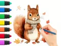 لعبة Coloring Book: Autumn Squirrel على الانترنت