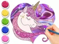 لعبة Coloring Book: Glowing Unicorn على الانترنت