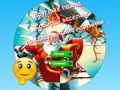 لعبة Round jigsaw Puzzle Collect funny Christmas pictures على الانترنت
