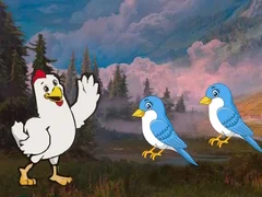 لعبة Hen Meet the Buddy على الانترنت