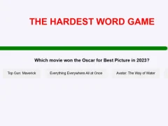 لعبة The Hardest Word Game على الانترنت