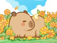 لعبة Jigsaw Puzzle: Capybara In Sunflowers على الانترنت