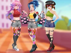 لعبة Girly Fashion Tattoo على الانترنت