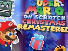 لعبة Super Mario on Scratch Christmas Remastered على الانترنت