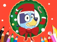 لعبة Coloring Book: Bluey Santa Claus على الانترنت