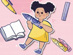 لعبة Kids Quiz: Stationery Story على الانترنت