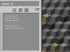 لعبة Minecraft Gold Clicker على الانترنت