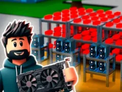 لعبة Roblox: Bitcoin Miner! على الانترنت