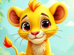 لعبة Jigsaw Puzzle: Baby Simba على الانترنت