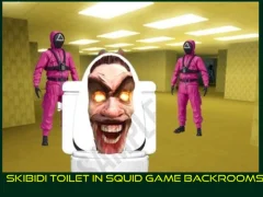 لعبة Skibidi Toilet in Squid Game Backrooms على الانترنت