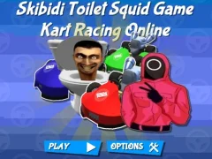 لعبة Skibidi Toilet Squid Game Kart Racing Online على الانترنت