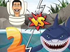 لعبة Hungry Shark Vs Skibidi 2 على الانترنت